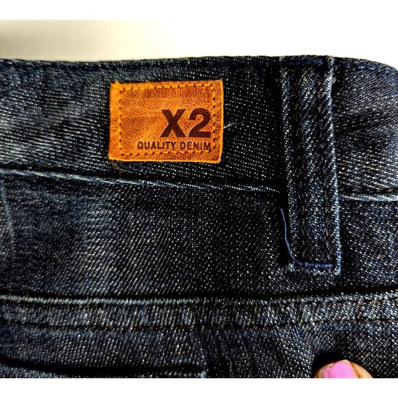 Express X2 low rise straight wmns jeans sz 12 Retro W37"Rise 8.5 Hips44 - Picture 5 of 9